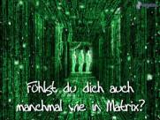 Fuehlst du dich auch manchmal wie in Matrix?